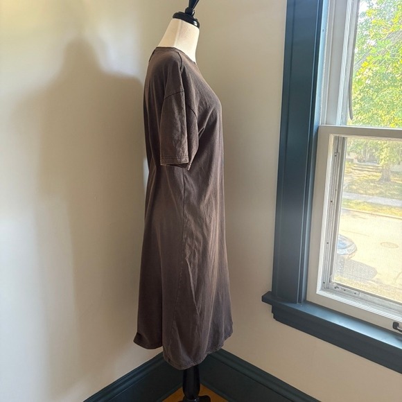 Alice In Wonderland Graphic T-Shirt Dress Women's M Brown Gray Disney godstar - Picture 4 of 12